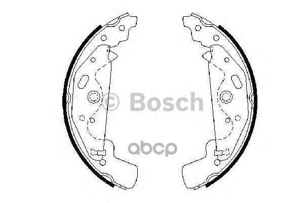 Колодки Тормозные Барабанные   | Перед | Bosch арт. 0986487643