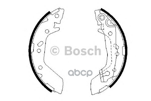 Колодки Тормозные Барабанные Bosch арт. 0986487655
