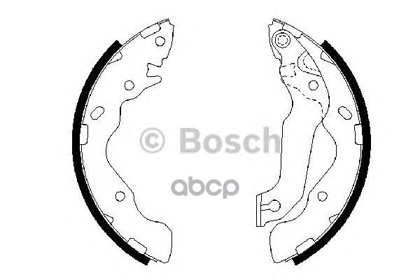 Колодки Тормозные Барабанные Hyundai Accent, Elantra Bosch арт. 0986487673