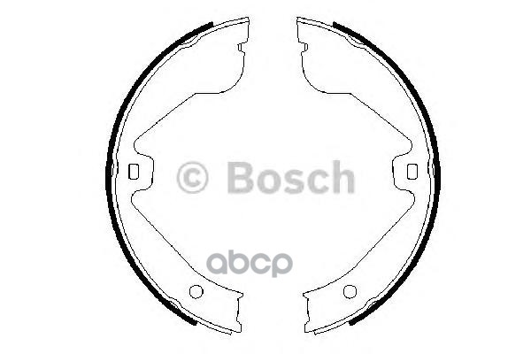 Колодки тормозные барабанные Bosch арт. 0986487705
