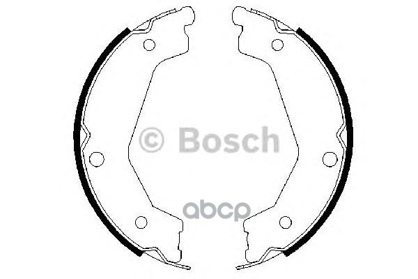 Барабанные Колодки Стояночного Тормоза Bosch арт. 0986487708