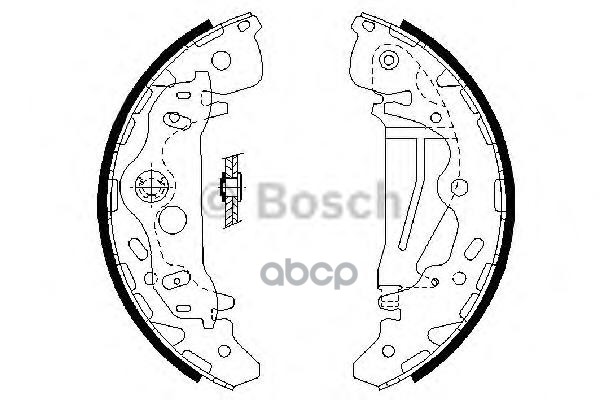 Колодки Тормозные Барабанные   | Зад | Bosch арт. 0986487709