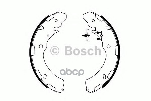 Колодки тормозные барабанные Bosch арт. 0986487758