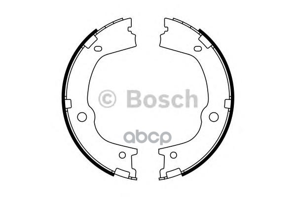 Колодки тормозные стояночного тормоза SANTA FE/KIA SORENTO 09- Bosch арт. 0986487776