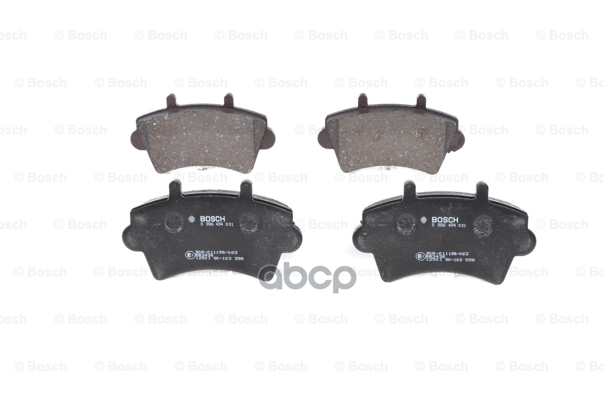 Колодки Тормозные Дисковые | Перед | Bosch арт. 0986494031