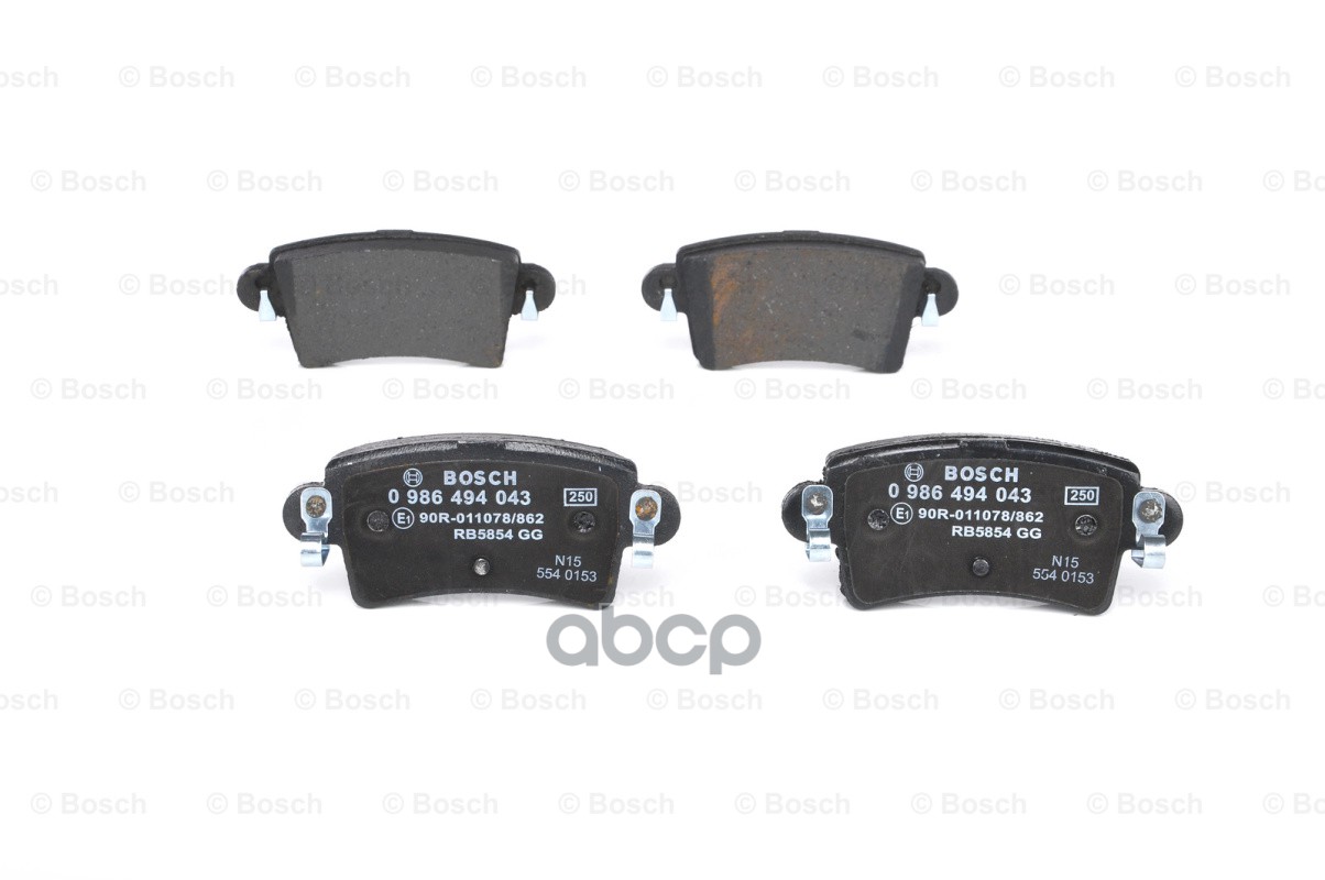 Колодки Тормозные Дисковые | Зад | Bosch арт. 0986494043