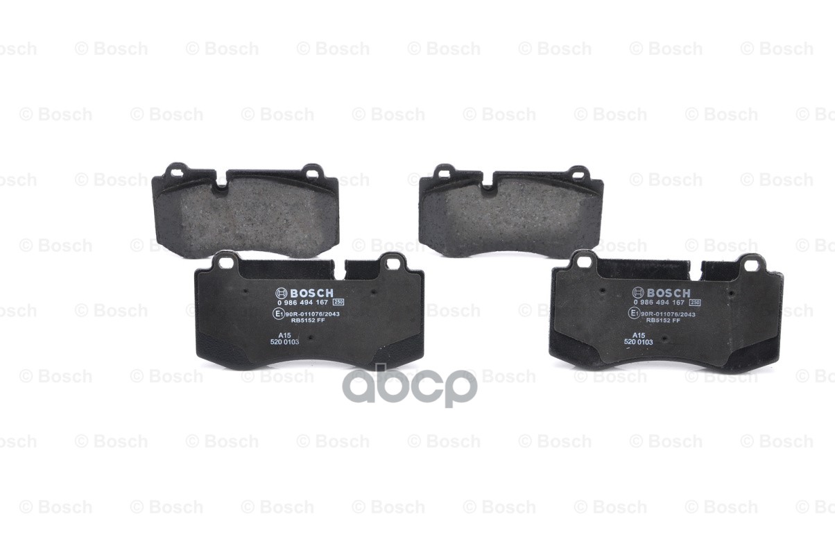 Колодки Тормозные Дисковые Mercedes W221/W211/C219/C216/R230 Передние Bosch арт. 0986494167