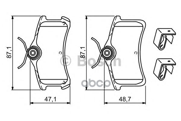 Колодки Тормозные Дисковые | Перед | Bosch арт. 0986494274