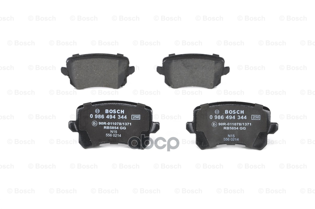 Колодки тормозные задние 0986494344 Bosch арт. 0986494344