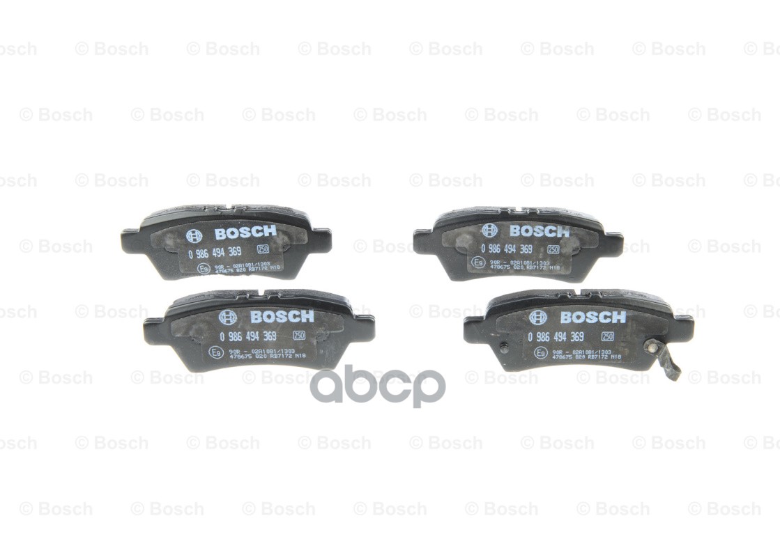 Колодки Тормозные Дисковые Задн Nissan: Pathfinder (R51) 2.5 Dci 4Wd/3.0 Dci/4.0 4Wd 05- Bosch арт. 0986494369