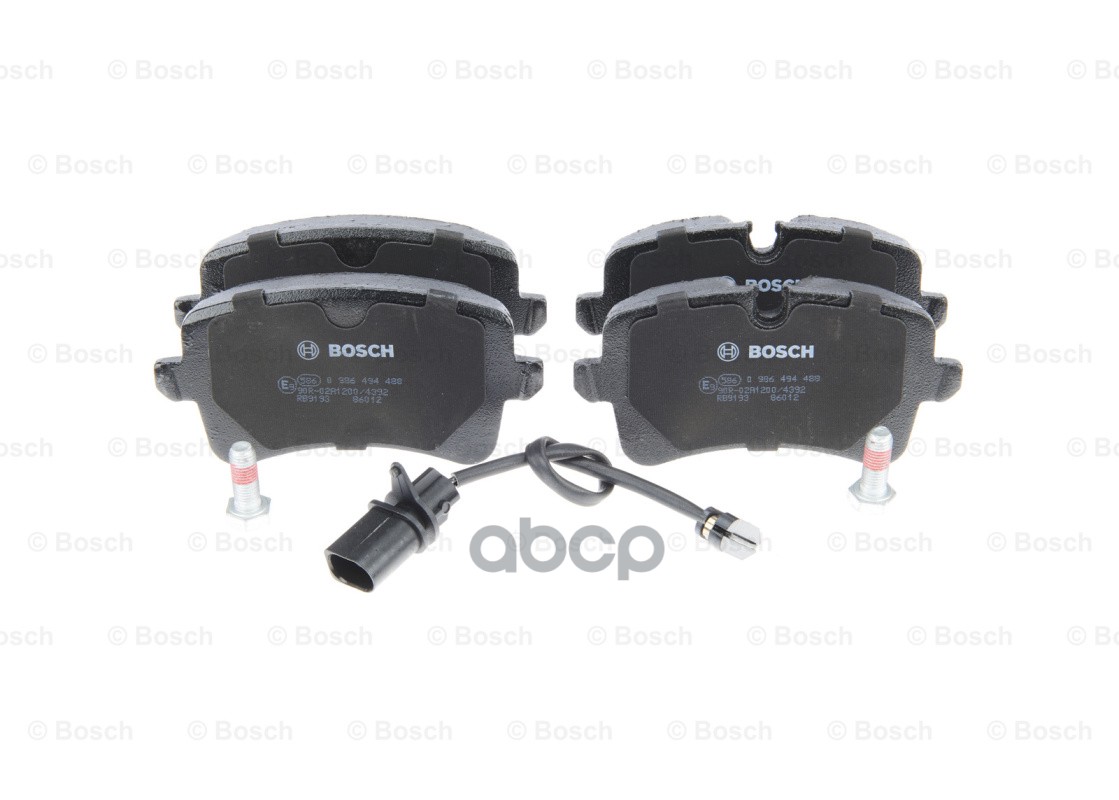 Колодки тормозные дисковые зад Bosch арт. 0986494488