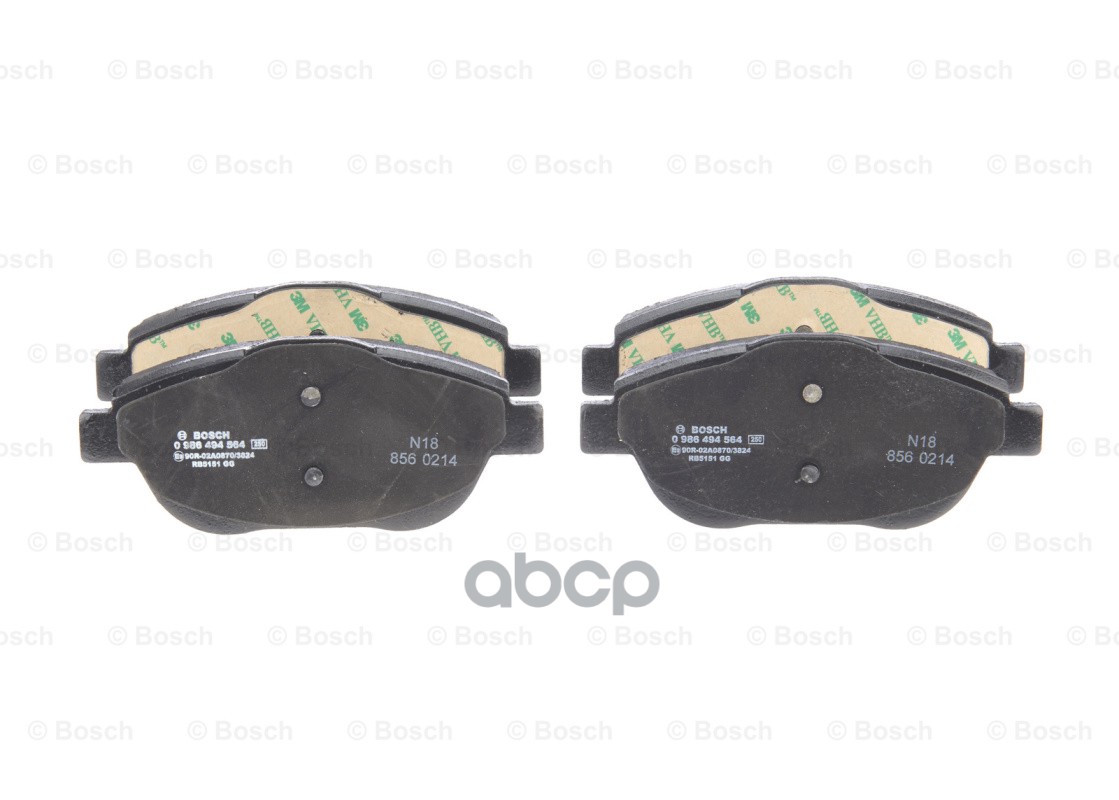 Колодки Тормозные Дисковые Bosch арт. 0986494564