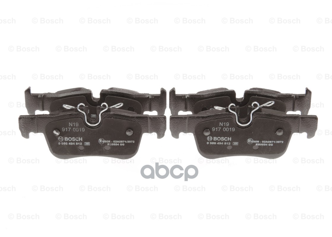 Колодки тормозные дисковые задние 0986494812 Bosch арт. 0986494812