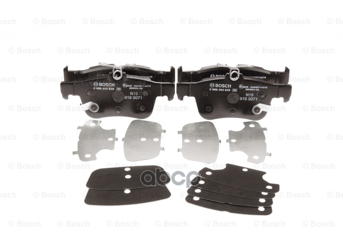 Колодки тормозные дисковые Bosch арт. 0986494839