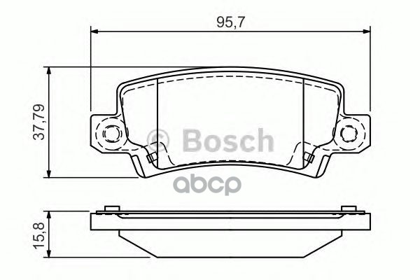 Колодки Тормозные Дисковые Зад Bosch арт. 0986495072