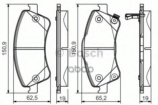 Колодки Торм Диск К-Т Bosch арт. 0986495106