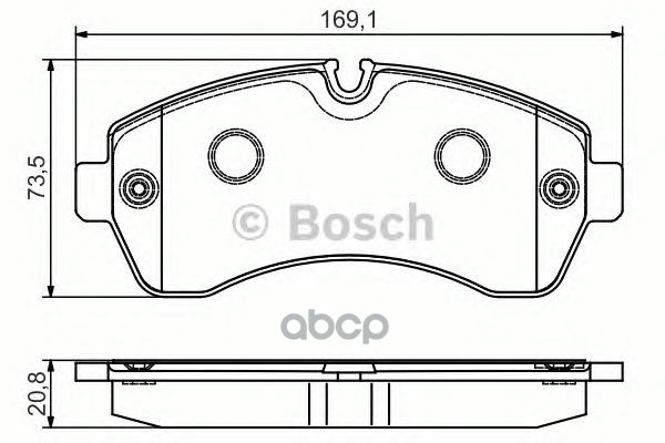 Колодки тормозные передние, Premium-2 BOSCH 0 986 495 107 Bosch арт. 0 986 495 107