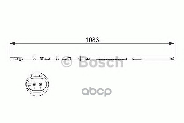 Датчик износа торм.колодки 1987473500 Bosch арт. 1987473500