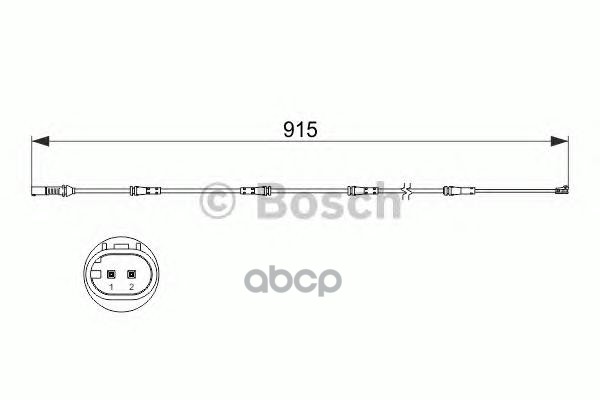Датчик износа тормозных колодок Bosch арт. 1987473509