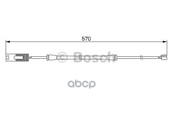 Датчик износа! торм.колодок L=570 пе Bosch арт. 1987474954