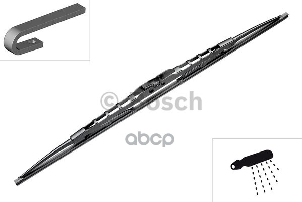 Щетка стеклоочистителя TWIN комтранспорт N75 700 3397011822 Bosch арт. 3397011822