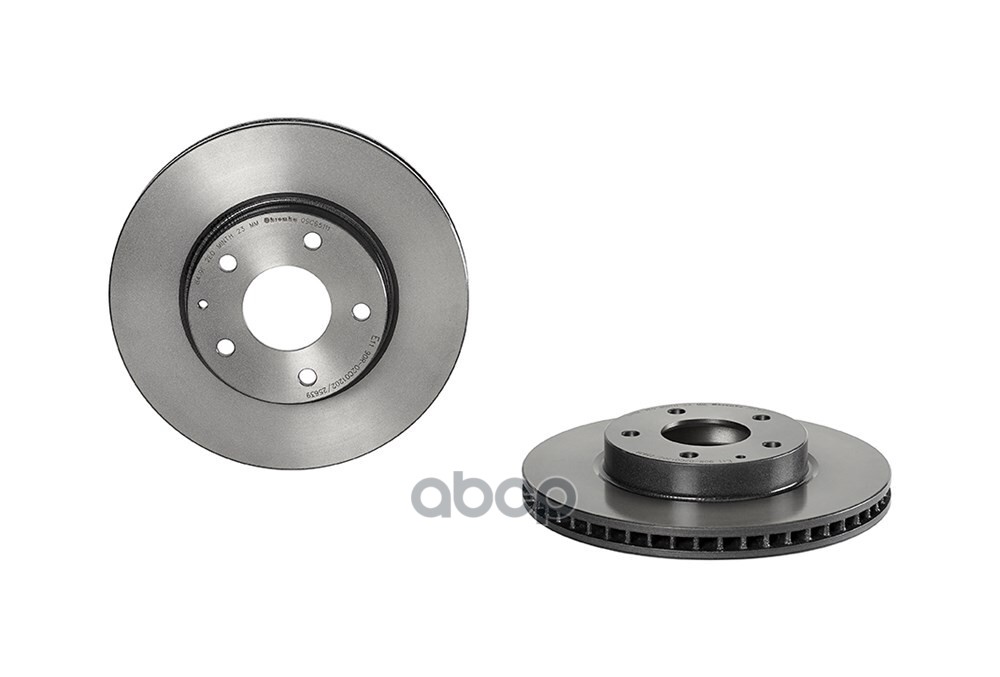Диск тормозной передн. с УФ покрытием MAZDA 3 (BM  BN) 09/13-> Brembo арт. 09.c651.11