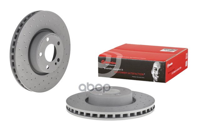 Диск тормозной передн. MERCEDES-BENZ C-CLASS (W205) 07/13-> / MERCEDES-BENZ C-CLASS Convertible (A20 Brembo арт. 09.d527.23