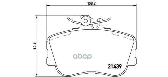 Колодки тормозные (Спереди) Mercedes-Benz C-Class 93-01 Brembo арт. P06017
