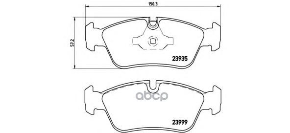 Колодки тормозные P06035 Brembo арт. P06035