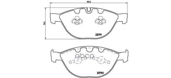 Колодки Дисковые П. Brembo арт. P06047