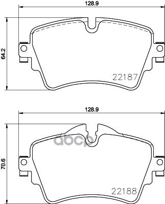 Колодки тормозные дисковые передн. BMW 2 (F45  F46) Brembo арт. p06092