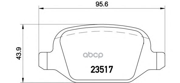 Колодки тормозные дисковые Brembo арт. P23065