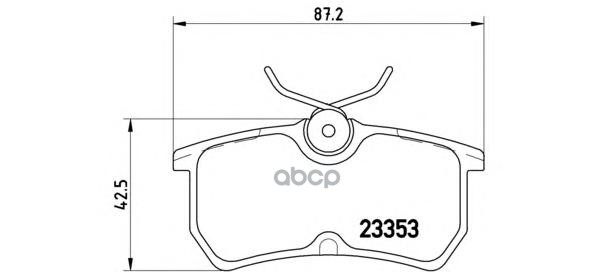 Колодки тормозные дисковые задн. FORD FIESTA Saloon 04/10-> / FORD FIESTA V (JH_  JD_) 11/01-03/10 / Brembo арт. p24047