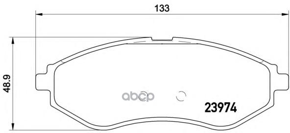 Колодки тормозные дисковые перед Brembo арт. P24048