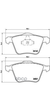Колодки тормозные P24077 Brembo арт. P24077