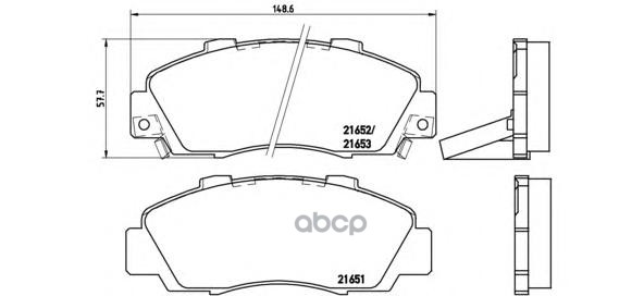 Колодки тормозные передние BREMBO P28026 Brembo арт. P28026