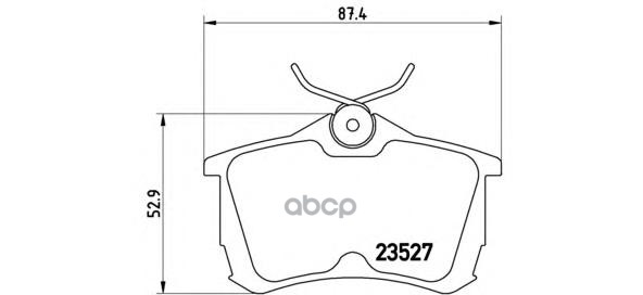 Колодки тормозные дисковые задн. HONDA ACCORD VI (CK  CG  CH  CF8) 03/97-12/03 / HONDA ACCORD VI Aer Brembo арт. p28030