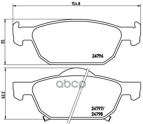 Колодки Тормозные Дисковые Xtra | Перед | Brembo арт. P28044X