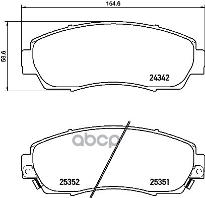 Колодки тормозные P28068 Brembo арт. P28068