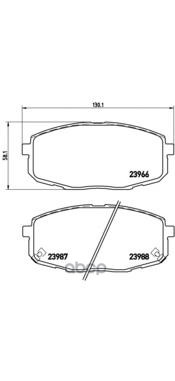 Колодки тормозные (Спереди) Hyundai Creta 15-20 / Kia Ceed 06-18 Brembo арт. P 30 034