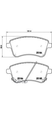 Колодки Тормозные, Kia Venga (Yn) 02/10- Brembo арт. P30064