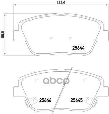 Колодки Тормозные Hyundai Grandeur (Hg) 01/11- / Kia Optima 01/10- Brembo арт. P30066