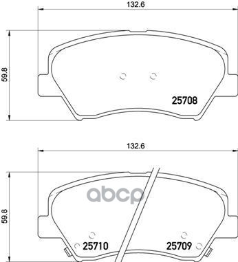 Колодки Тормозные Дисковые Xtra | Перед | Brembo арт. P30073X