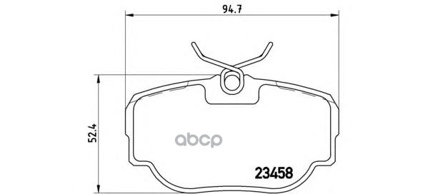 Колодки тормозные дисковые задн. LAND ROVER DISCOVERY II (L318) 11/98-06/04 / LAND ROVER RANGE ROVER Brembo арт. p44009