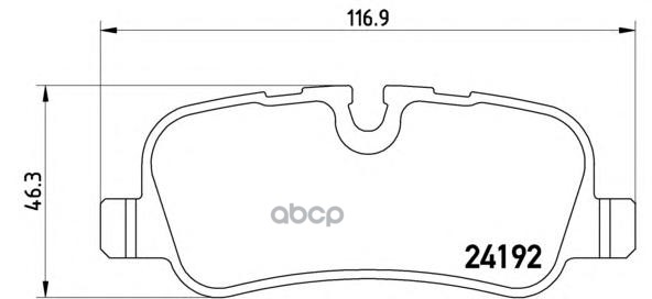 Колодки тормозные (Сзади) Land Rover Discovery 04-17 / Range Rover 02-12 Brembo арт. P 44 019