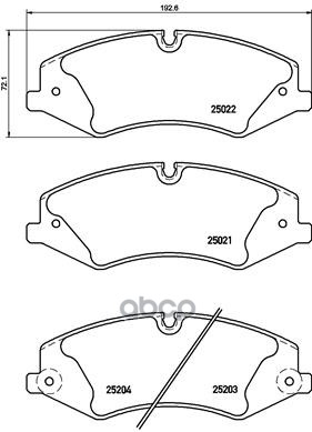 Колодки тормозные P44022 Brembo арт. P44022