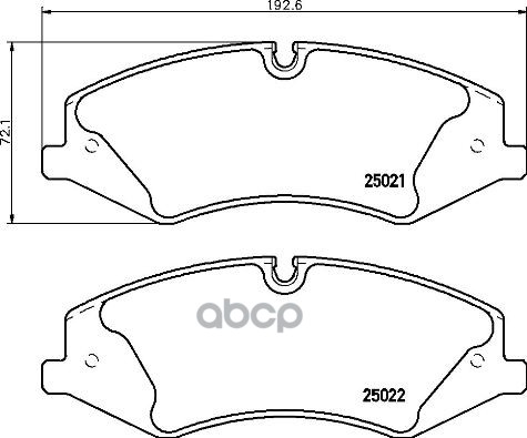 Колодки тормозные дисковые передн. LAND ROVER RANGE ROVER III (L322) 03/02-08/12 Brembo арт. p44024
