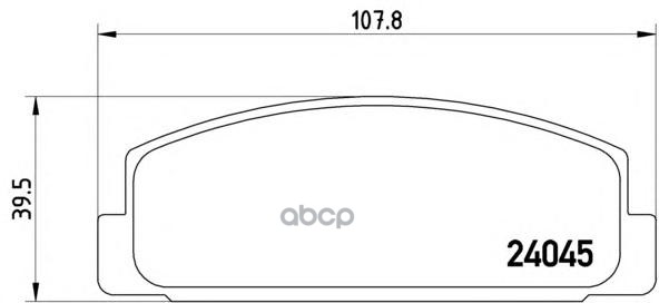Колодки тормозные дисковые задн. MAZDA 323 F VI (BJ) 09/98-05/04 / MAZDA 323 S VI (BJ) 05/98-05/04 / Brembo арт. p49036