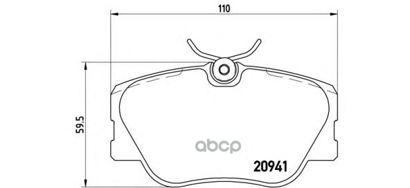 Колодки тормозные дисковые передн. MERCEDES-BENZ 190 (W201) 10/82-08/93 / MERCEDES-BENZ COUPE (C124 Brembo арт. p50008