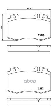 Колодки Тормозные Дисковые | Перед | Brembo арт. P50053